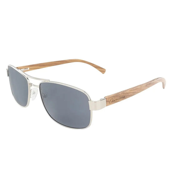 Amiral Smoke Nautical Polarized Sunglasses By Chic Marine 3862